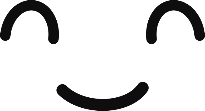 Doodle cute emotion face.